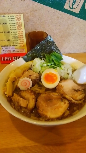 「こってり中華そば(中)＋チャーシュー増」@らー麺Chopの写真