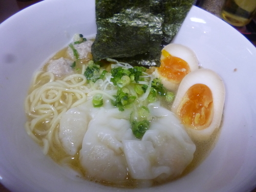 「特製白海老そば」@海老SOBA たけいちの写真