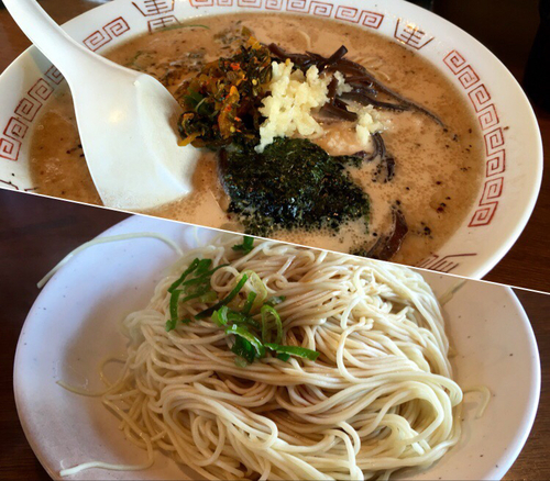 「豚骨醤油ラーメン(ハリガネ)¥500+替玉¥50」@十七代目 哲麺 小平店の写真