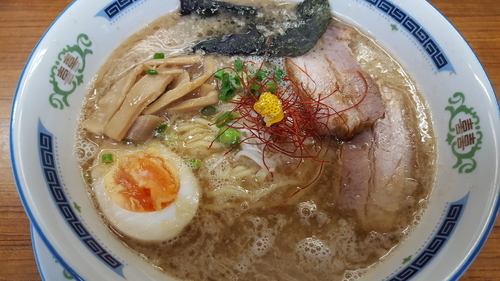 「豚骨魚介そば あっさり」@めん処 宣の写真