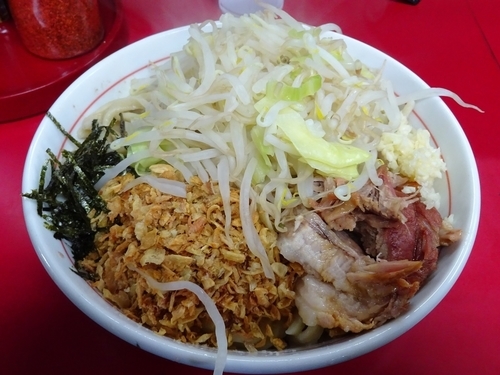 「汁なし：小（800円）ニンニク少し」@蓮爾 登戸店の写真