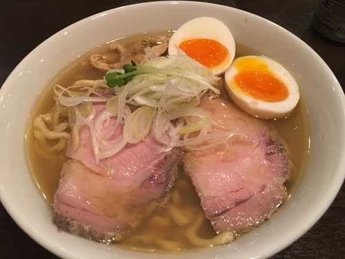 「貝潮そば 味玉入り 880円 (夜限定)」@麺屋 くまがいの写真