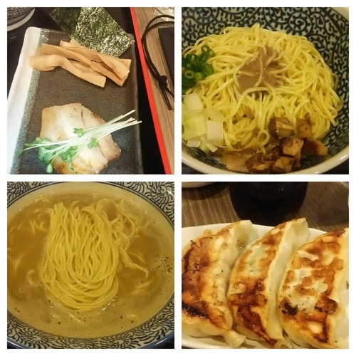 「【限定】５種煮干極み（鶏白湯バージョン）＋替玉＋ハーフ餃子」@麺処 いぐさの写真