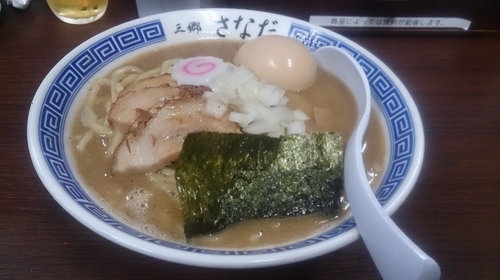 「味玉中華そば」@つけめん さなだの写真