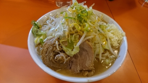 「ラーメン、大盛、ニンニク、ネギ、ラー油」@ちばからの写真