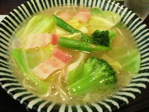 「春野菜の塩ラーメン 830円」@めんや 薫寿の写真