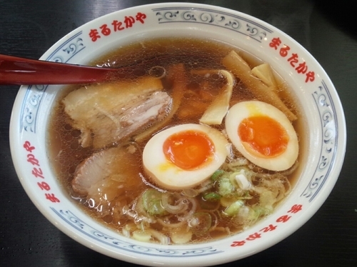 「ラーメン＋煮玉子」@まるたかや 魚津店の写真