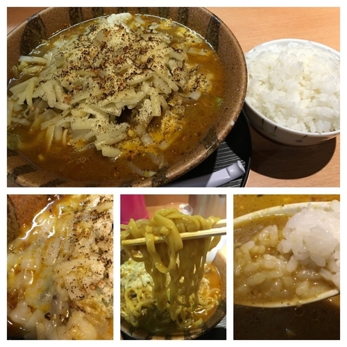 「限定 チーズカレーみそらーめん 1000円」@麺や力の写真