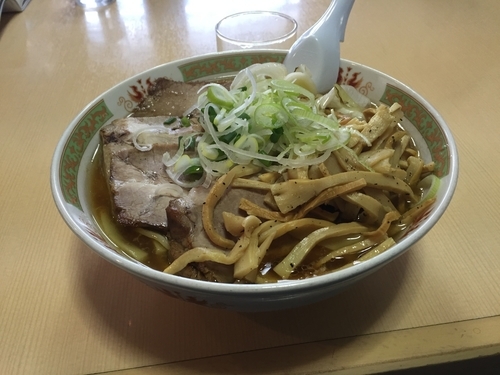「ねぎチャーシュー麺特盛＋メンマ ￥1090」@手打ラーメン 長八の写真