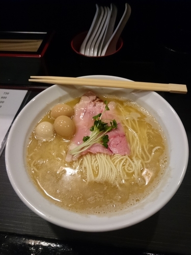「マッドクラブそば+味玉、和え玉」@灰汁中華 丿貫 福富町本店の写真
