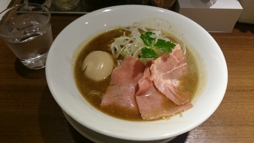 「濃厚烏賊煮干中華そば、味玉、替え玉」@麺屋 ねむ瑠の写真