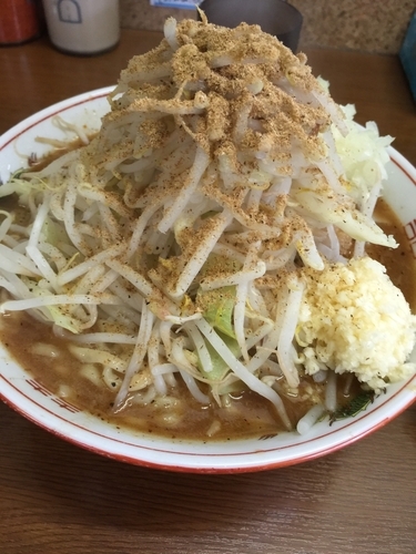 「味噌ラーメン（ニンニク 魚粉 タマネギ しょうが）」@らーめん おうか 松戸松飛台店の写真