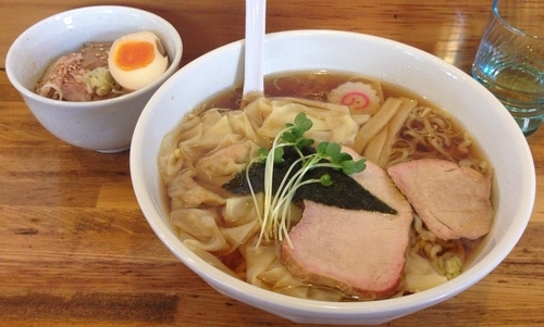 「ワンタン麺ランチセット(950円)」@白河手打ち中華 孫市の写真
