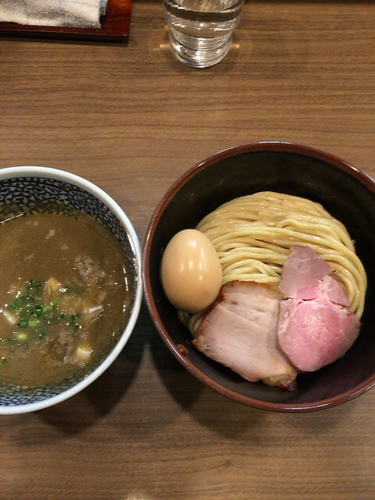 「極濃煮干しつけ麺 並＋味玉」@煮干しつけ麺 宮元の写真