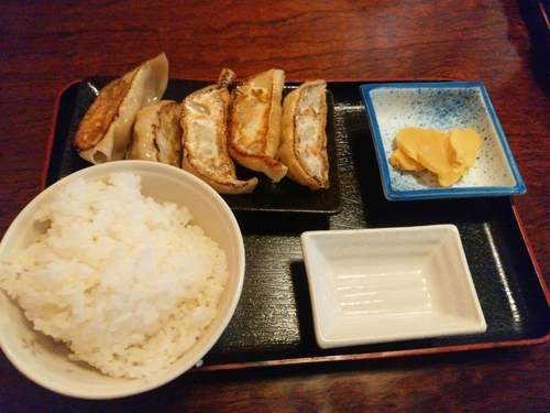 「餃子セット280円」@めん処 だいとうえんの写真