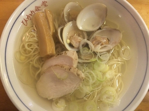 「【限定】蛤ラーメン 780円」@ひかり食堂の写真