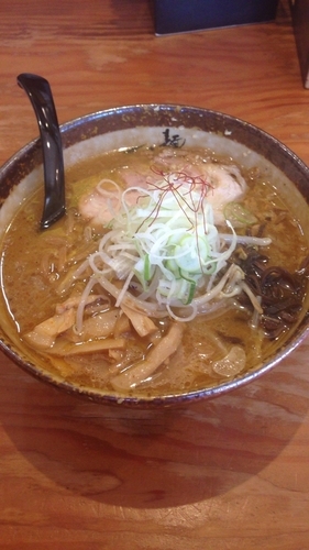 「味噌ラーメン 800円」@麺屋つくしの写真