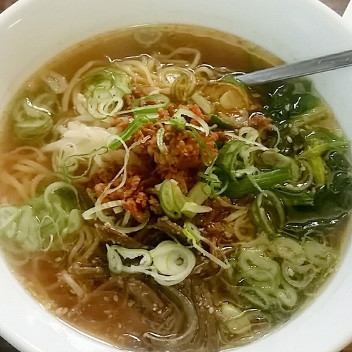 「韓国風ラーメン　５００円」@焼肉 笠間苑の写真