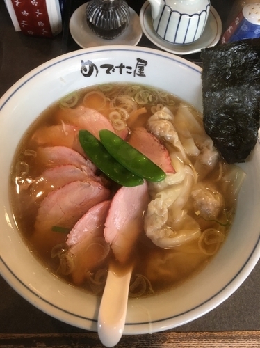 「チャーシューワンタンメン1350円」@支那そば めでた屋の写真