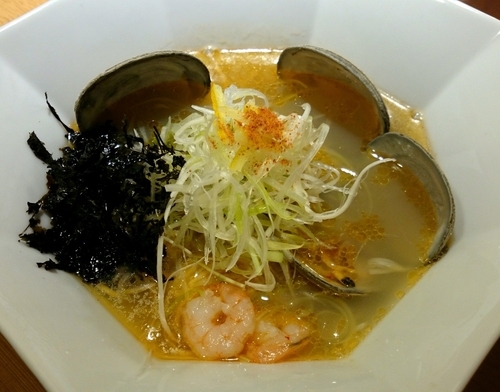 「【新メニュー 10食限定】海鮮潮そば 880円」@えびそば えび助の写真