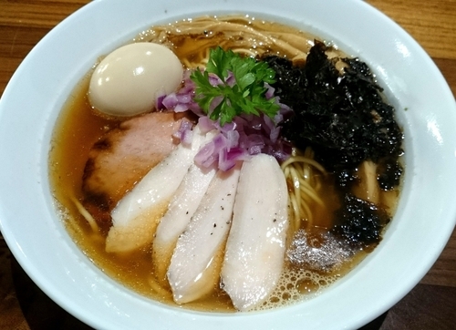 「【限定】芳醇鯛煮干そば 850円＋鶏チャー100円」@二代目 むじゃきの写真