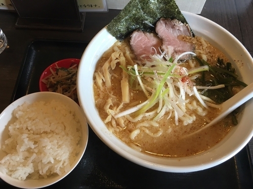 「味噌セット850円(みそガッツ、小ライス、小鉢)」@杉島改の写真