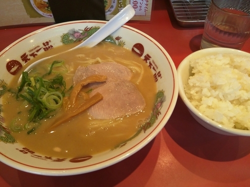 「中華そばセット(こってり)」@天下一品 目黒店の写真