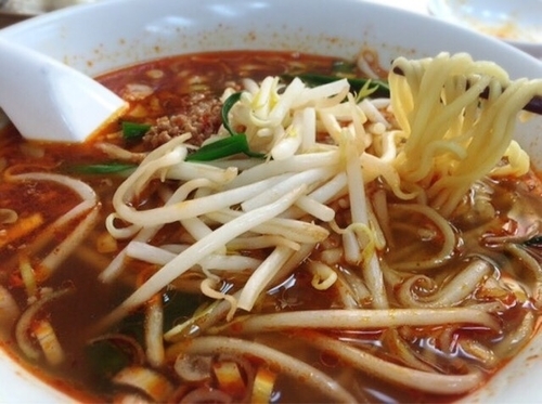 「麻辣湯麺セット(770円)」@梅蘭 中華街本店の写真