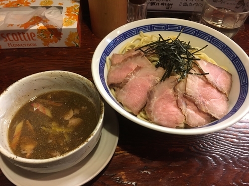 「肉つけそば 1050円」@にぼっしー中華そば家の写真