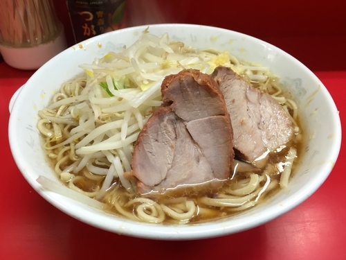 「小らーメン・ニンニク＋ふりふりカレー」@ラーメン二郎 上野毛店の写真