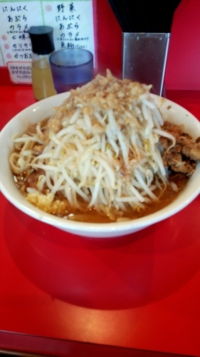 「小らーめん（豚2枚）＋ほぐし豚」@麺屋 桐龍の写真