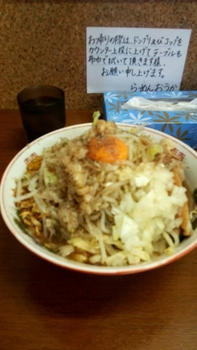 「まぜそば300g(豚2枚)」@らーめん おうか 松戸松飛台店の写真