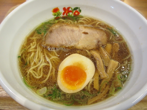 「開花屋らぁめん（正油）￥７２０」@開花屋 楽麺荘 御在所SA店の写真