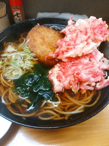 「コロッケそば（大盛同料金）420円他」@もも家の写真