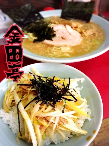「ラーメン¥600＋ネギ丼¥200」@ラーメンショップ幸手 金田亭の写真