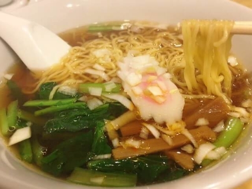 「ラーメン・半チャーハン・杏仁豆腐セット(620円)」@康華楼の写真
