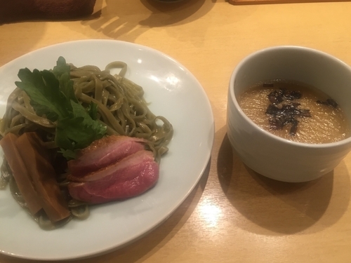 「鴨白湯つけそば¥900」@紫 くろ㐂の写真