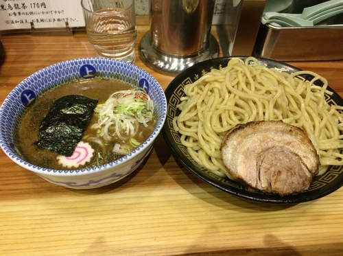 「つけ味玉（並）あつもり」@中華蕎麦うゑずの写真