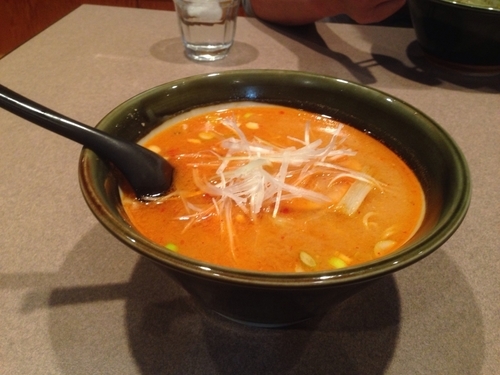 「チゲみそらーめん 700円」@らーめん 楽やの写真