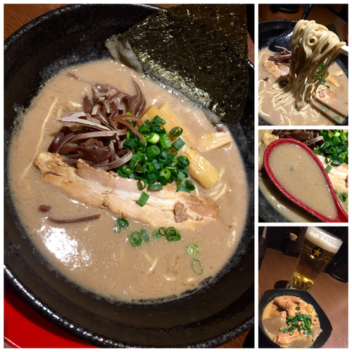 「豚骨らぁめん￥750」@関東極濃豚骨らぁめん 葉隠～HAGAKURE～の写真