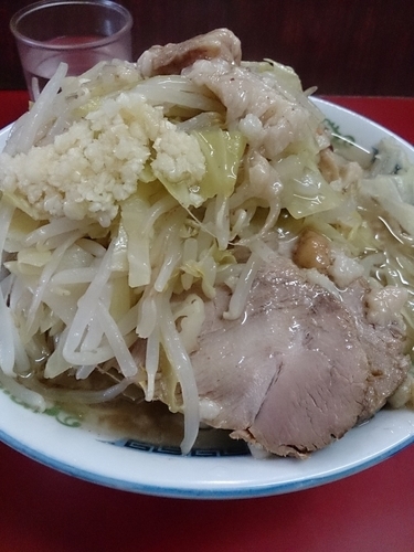 「小ラーメン(ヤサイニンニクアブラ)」@ラーメン二郎 目黒店の写真