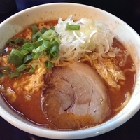 煮干担々麺、大盛、辛さ３