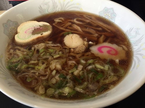 「元祖帆立らーめん醤油細平打ち麺（８５０円）」@宗谷岬 間宮堂の写真