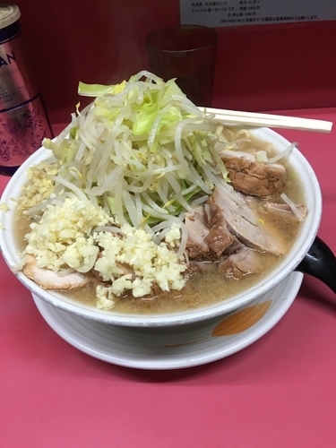 「特大豚W¥1000ニンニクマシマシ野菜生姜」@ラーメン二郎 大宮店の写真