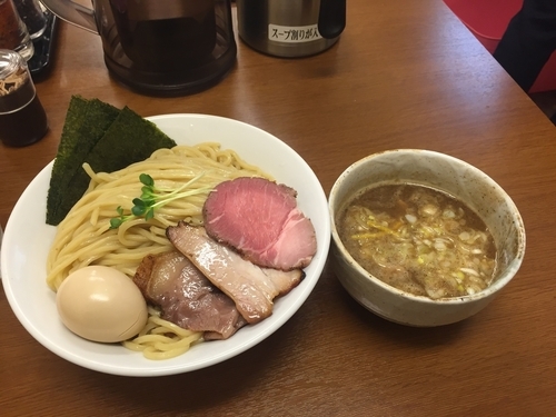 「特製濃厚つけ麺＋大盛 1050円」@麺処 有彩の写真