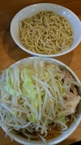 「エビな奴つけ麺(限定)」@ラーメン二郎 八王子野猿街道店2の写真