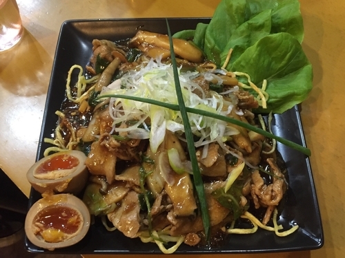 「（15食限定）豚バラと青菜のあんかけ炒麺¥830」@麺屋 扇 SENの写真
