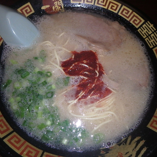 「天然とんこつラーメン(790円)」@一蘭 名古屋栄店の写真