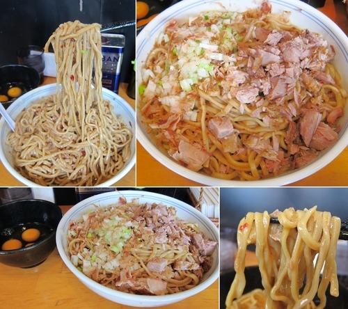 「スキヤキ 牛脂ver（生卵付）800円 + 神大盛」@ファットンの写真