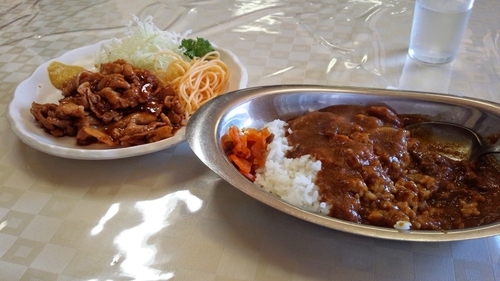 「カレーライス　＆　バラホル」@カレーヤ食堂の写真